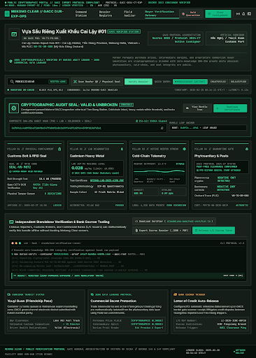 Buyer Cryptographic Portal preview