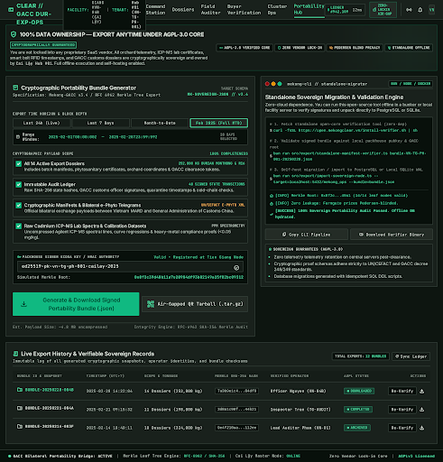 Data Portability & Export Hub preview